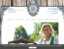Tablet Screenshot of enzianhuette.de